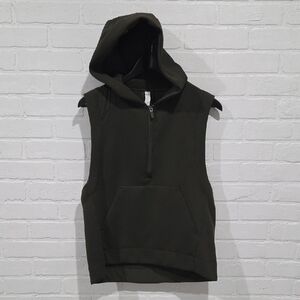 Lululemon Dark Green Zip-Up Hoodie Vest